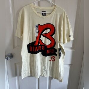 Chicago Bears Mens New Era Cream Team Apparel T Shirt